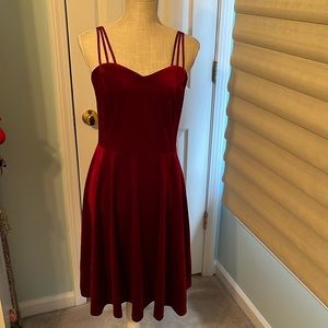 Grace Karin Red Velvet Womens Dress. Size XL.